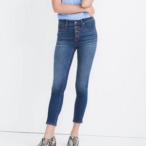 Madewell 9" mid rise skinny crop